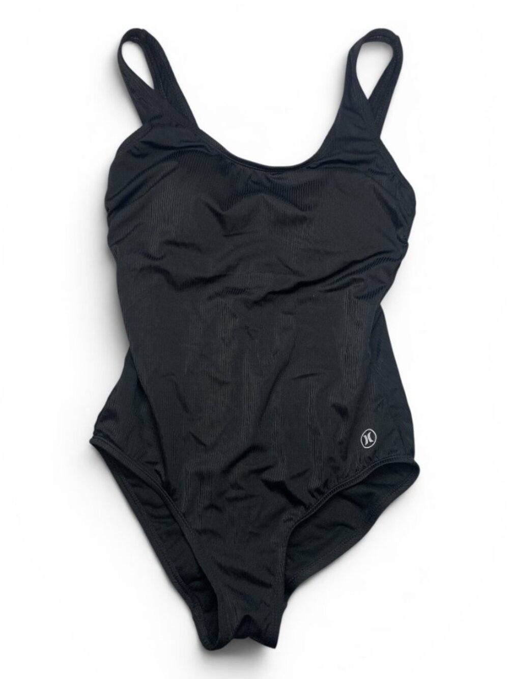 New Hurley Swimsuit Size Small One Piece Black Ribbed NWT